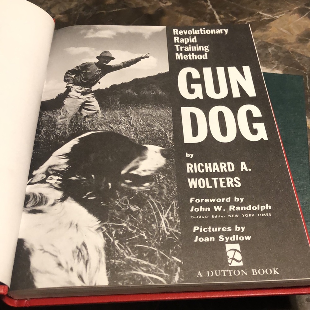 A pair of Dog Training Books by Richard A. Wolters